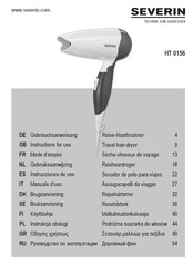 SEVERIN HT 0156 Mode D'emploi