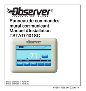 Observer TSTAT0101SC Manuel D'installation