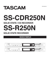 Tascam SS-CDR250N Mode D'emploi