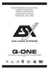 ESX Q-ONE Mode D'emploi