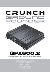 Crunch GROUND POUNDER GPX600.2 Mode D'emploi