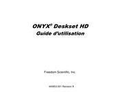 Freedom Scientific ONYX Deskset HD Guide D'utilisation