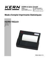 KERN YKS-01 Mode D'emploi