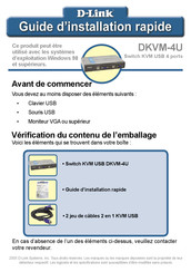 D-Link DKVM-4U Guide D'installation Rapide