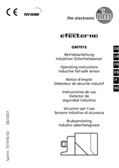 IFM Electronic efector 110 GM701S Notice D'emploi