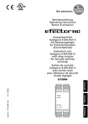 IFM Electronic EFECTOR 110 G15004 Notice D'utilisation