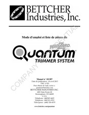 BETTCHER INDUSTRIES Whizard Quantum Mode D'emploi