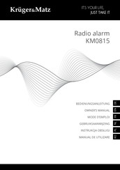 Krüger & Matz KM0815 Mode D'emploi