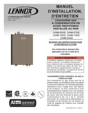 Lennox GWM-150IE Manuel D'installation Et D'entretien