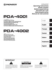 Pioneer PDA-4001 Mode D'emploi