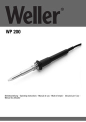 Weller WP 200 Mode D'emploi