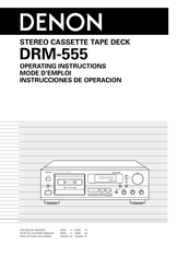 Denon DRM-555 Mode D'emploi
