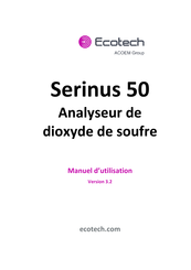 Ecotech Serinus 50 Manuel D'utilisation