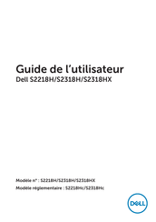 Dell S2218H Guide De L'utilisateur