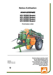 Amazone UX 6200 Super Notice D'utilisation