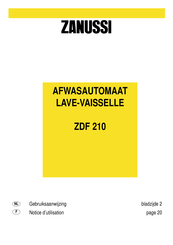 Zanussi ZDF 210 Notice D'utilisation