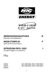 NRG ENERGY AS-A 1430 SS/2 Mode D'emploi