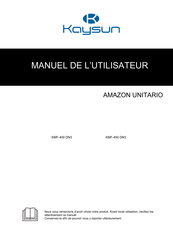 Kaysun Amazon Unitario KMF-450 DN3 Manuel De L'utilisateur