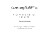 Samsung RUGBY III Guide D'utilisation