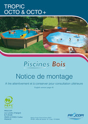 Procopi Piscines Bois TROPIC OCTO + Notice De Montage