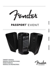 Fender PASSPORT EVENT Mode D'emploi