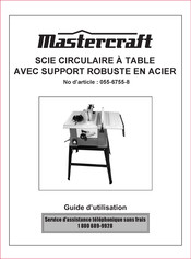 Mastercraft 055-6755-8 Guide D'utilisation