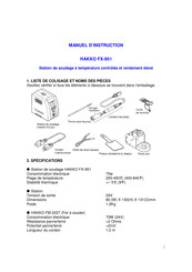 Hakko FX-951 Manuel D'instruction