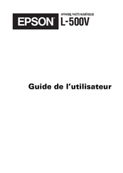 Epson L-500V Guide De L'utilisateur