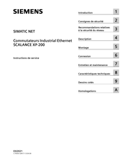 Siemens SIMATIC NET SCALANCE XP-200 Instructions De Service