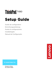 Lenovo ThinkPad T490 Guide De Configuration