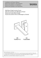 Toto GS TLG03308U Manuel D'installation Et D'utilisation