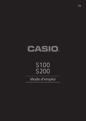 Casio S100 Mode D'emploi