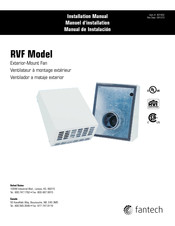 Fantech RVF 6XL Manuel D'installation