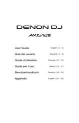 Denon DJ Axis 12S Guide D'utilisation