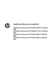 Hp EliteDesk 800 G1 Desktop Mini Guide De Référence