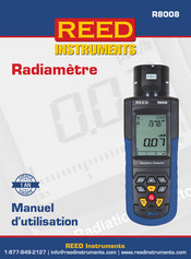 Reed Instruments R8008 Manuel D'utilisation