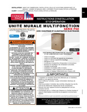 Wolf Steel Condo Pack PSE010A024A Instructions D'installation Et D'opération