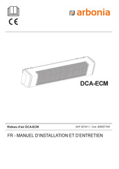Arbonia DCA-ECM Manuel D'installation Et D'entretien