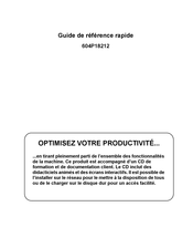 Xerox COPYCENTRE 265 Guide De Référence Rapide