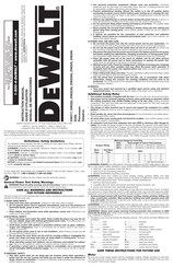 DeWalt DW222 Guide D'utilisation