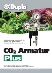 Dupla CO2 Armatur Pro Mode D'emploi