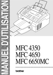 Brother MFC 6650MC Manuel D'utilisation
