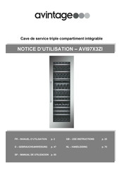 Avintage AVI97X3ZI Notice D'utilisation