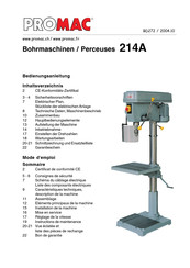 Promac 214A Mode D'emploi