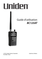 Uniden BC125AT Guide D'utilisation