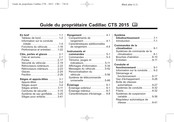 Cadillac CTS 2015 Guide Du Propriétaire