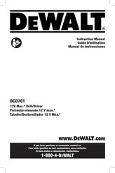 DeWalt DCD701 Guide D'utilisation