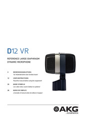 Harman AKG D12 VR Mode D'emploi