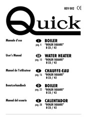 Quick Boiler Square B 42 Manuel De L'utilisateur