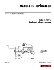 Wallenstein WXR545PL Manuel De L'opérateur